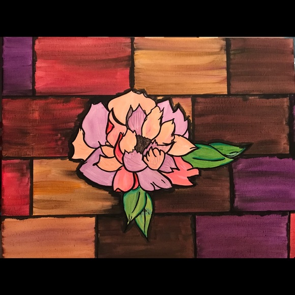 Brick by Brick 🌸 Original Painting 🎨 - Picture 4 of 4